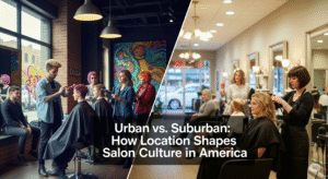 Urban vs. Suburban: How Location Shapes Salon Culture in America
