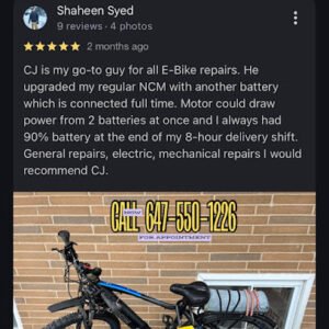 CjBikes – Ebike/Scooter Repair(Appointment Only)